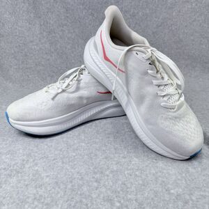 Hoka One One MACH 6  Sz 9 WIDE (D) 1147834WNCL White Womens Tennis Running Shoes